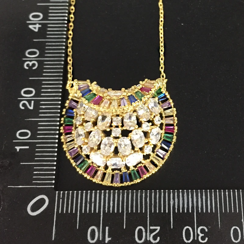 Lanyika ювелирные изделия Изысканный оболочки цвета микро-инкрустация ожерелье с серьги для банкета роскошный лучший подарок