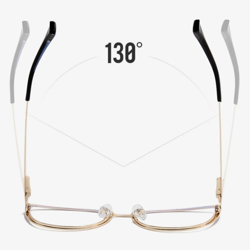 Anti-blue Light Cat Eye Prescription Spectacle Women Myopia Lens Photochromic Glasses Diopter 0 -0.5 -0.75 -1.0 -2.0 To -6.0 5