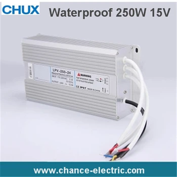 

1PC/LOTS LED Water-Proof Type driver switching mode Power Supply SMPS 250w 15v 16.6A (LPV-250W-15V)