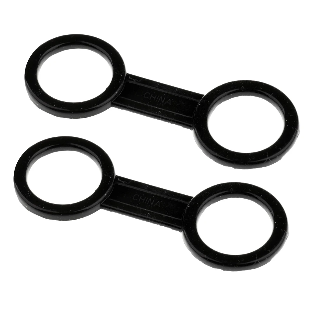 2Pcs Universal Scuba Diving Silicone Snorkel Keeper Holder Retainer Black - Dual Ring Type 2Pcs Universal Scuba Diving Silicone Snorkel Keeper Holder Retainer Black - Dual Ring Type