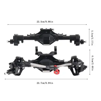 

Metal Front Rear Portal Axle for 1/10 RC Crawler Axial-SCX10 90046 90047