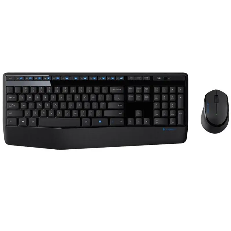 Беспроводная клавиатура lotech MK345 2,4 GHz, комбинированная, вертикальная, защита от брызг, Офисная Клавиатура, полноразмерная клавиатура с подставкой для ладони+ мышь