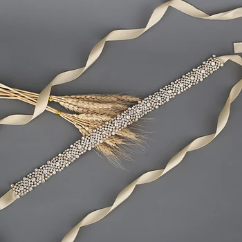 

TOPQUEEN Wedding Belt Gold Wedding Accessories Woman Belts with Rhinestones Prom Dresses Ladies Chain Belt Bridal Belts S28B-G