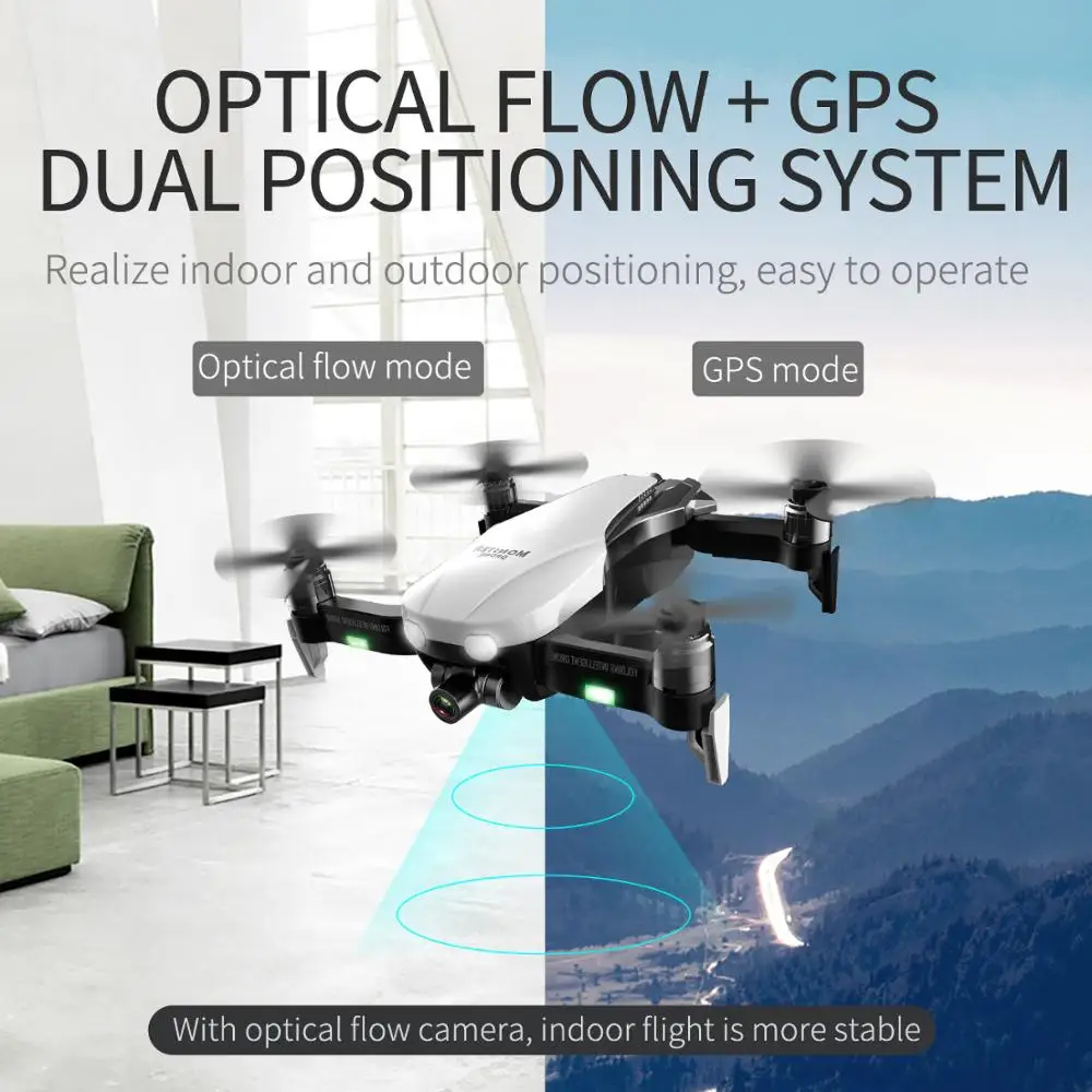 F8 складной Радиоуправляемый Дрон с камерой 2K wifi FPV gps бесщеточный двухосевой антивибрационный самостабилизирующийся карданный Радиоуправляемый квадрокоптер умные игрушки