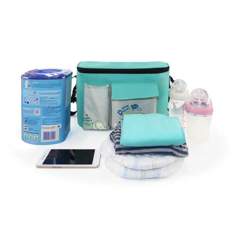 

Cross Border Baby Cart Bag Korean-style Mom Diaper Bag Storgage Bag Messenger Bag Insulated Mom And Baby Hot Selling Diaper Bag
