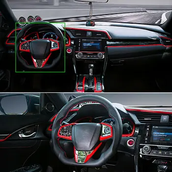 

3 Pcs / Set Trim Decoration Steering Wheel Cover 2016-2018 ABS High Quality NEW