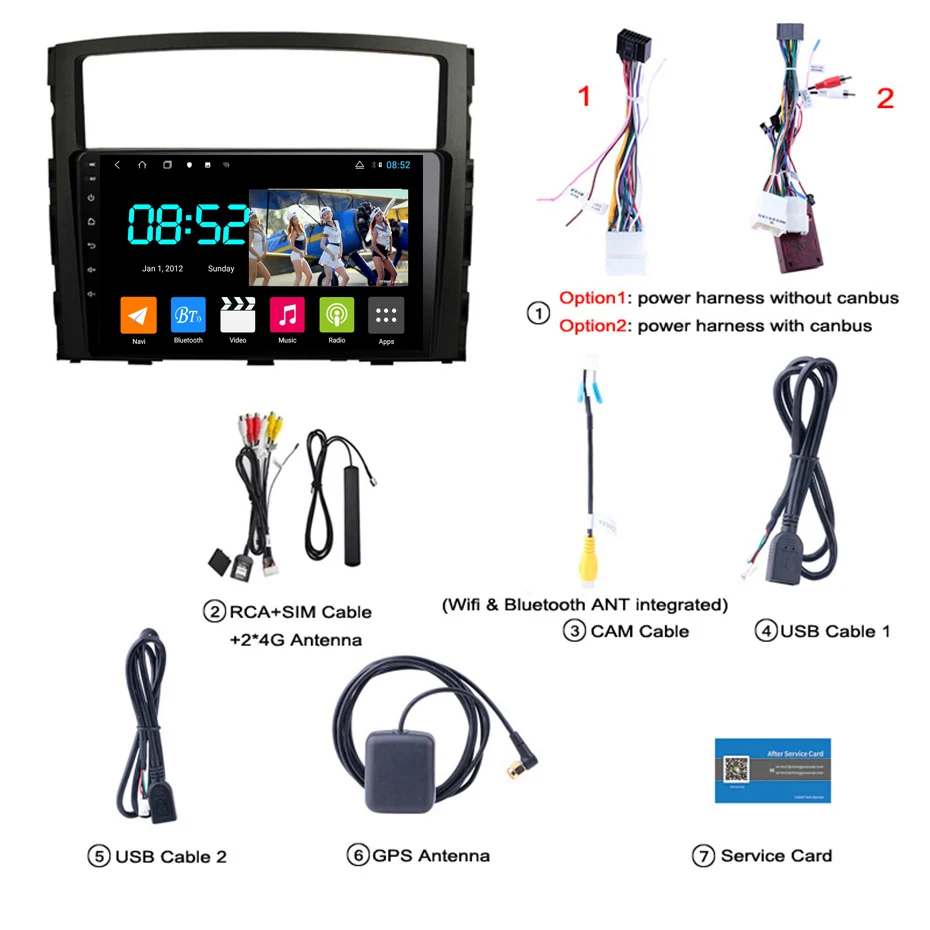 Android 8,1 автомобильный DVD 1din мультимедийная система Navi для mitsubishi Pajero 2006-2011 Автомобильный gps навигатор головное устройство BT SWC wifi