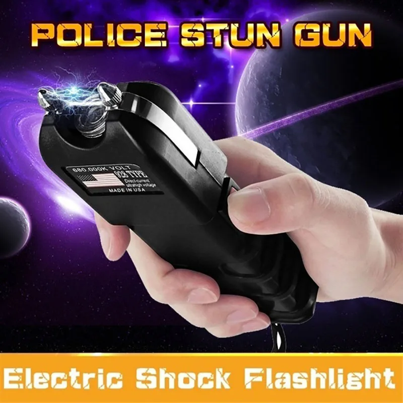 

Hot Self Defense Flashlight Electric Shock Stun Toy Protect Weak People Electro Shocker Toy for Self Defense Only for Adult