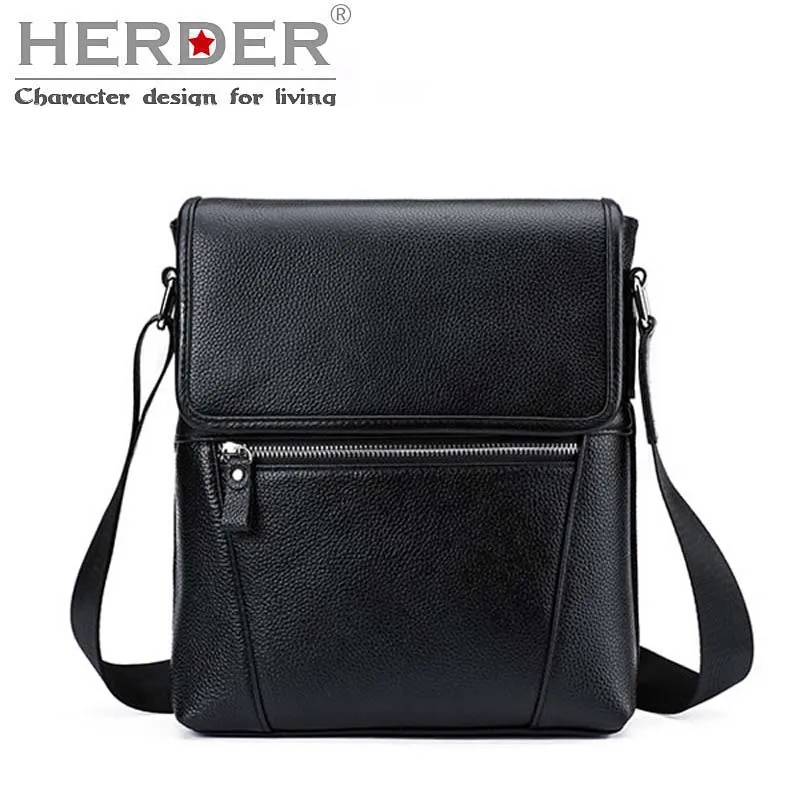 Мужские сумки известного бренда 100% кожаные Деловые повседневные