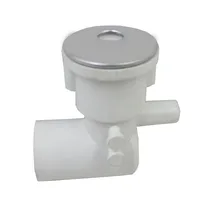 38mm massage jet,Stainless steel surface, PVC white base,L-shaped spa tub nozzle with plug,Universal massage bathtub accessories