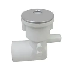 38mm massage jet,Stainless steel surface, PVC white base,L-shaped spa tub nozzle with plug,Universal massage bathtub accessories