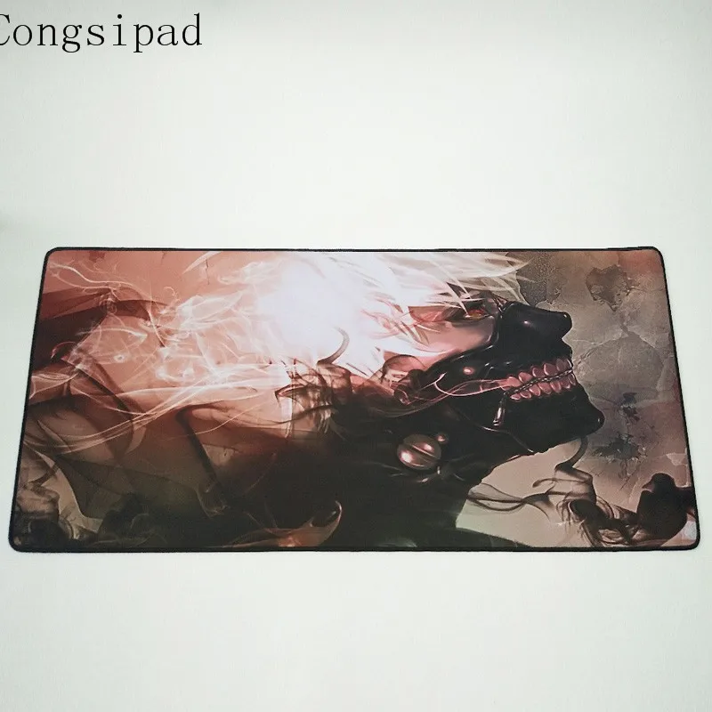 400x900x2mm Congsipad 900*400 мм компьютерные скоростные коврики для мыши Токийский Гуль Кен Kaneki игровой коврик для мыши резиновый геймер Мягкий комфортный коврик для мыши - Цвет: 400x900x2mm