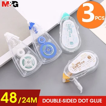 

M&G 24/48M Dot Glue Tape Decorative Double Sided Tape scrapbooking Liner Roller Dots Adhesive Dotted Glue Petit for kids school