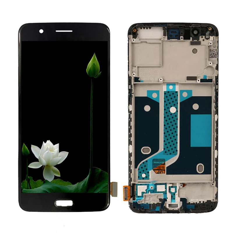 AMOLED для One Plus 5 A5000 ЖК-дисплей с сенсорным экраном дигитайзер сборка для One Plus 5 экран ЖК-дисплей с рамкой
