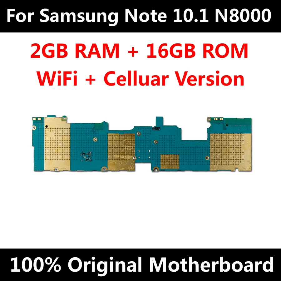 Материнская плата для Samsung Note 10 1 N8000 Wifi + 3G разблокированная материнская с полным