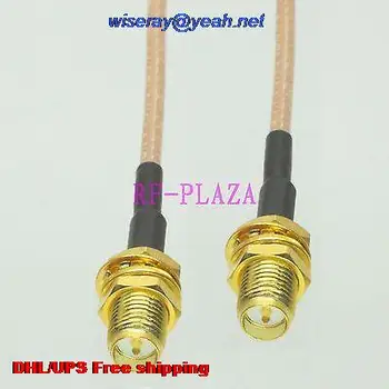 

DHL/EMS 100 pcs Cable 20" RPSMA female bulkhead to RPSMA female nut RG316 Pigtail jumper cable with one year warranty-A2