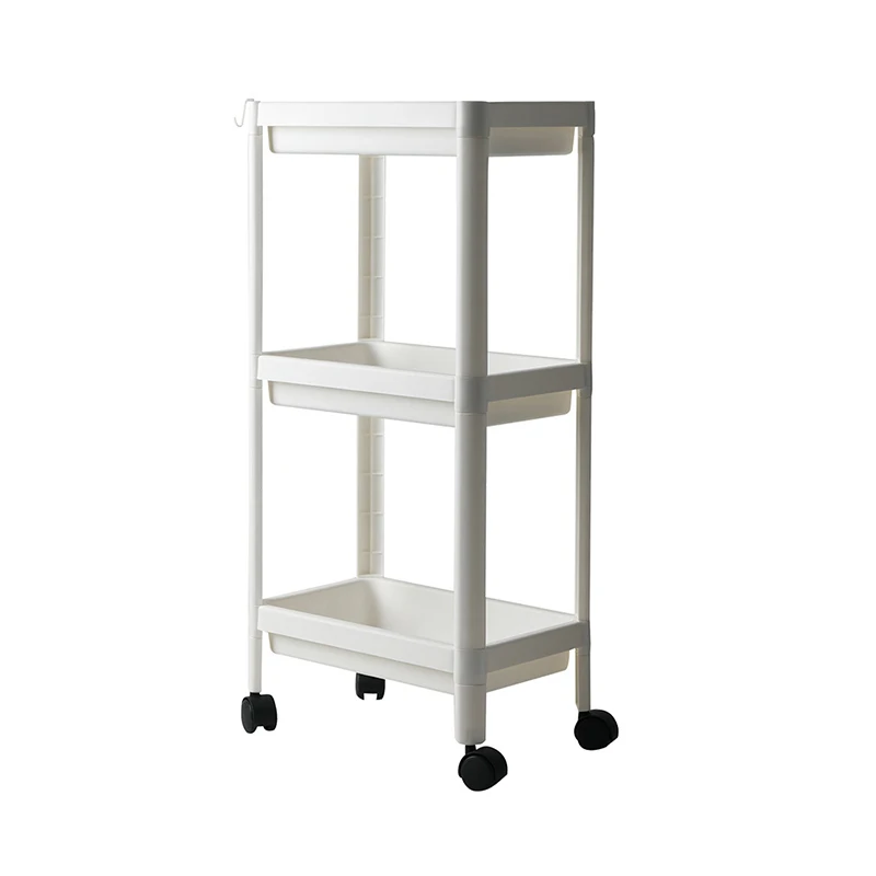

2/3 Layer Kitchen Shelf Bathroom Organizer Storage Rack Wheels Removable Trolley Fridge Side Gap Storage Holder Stand Shelves
