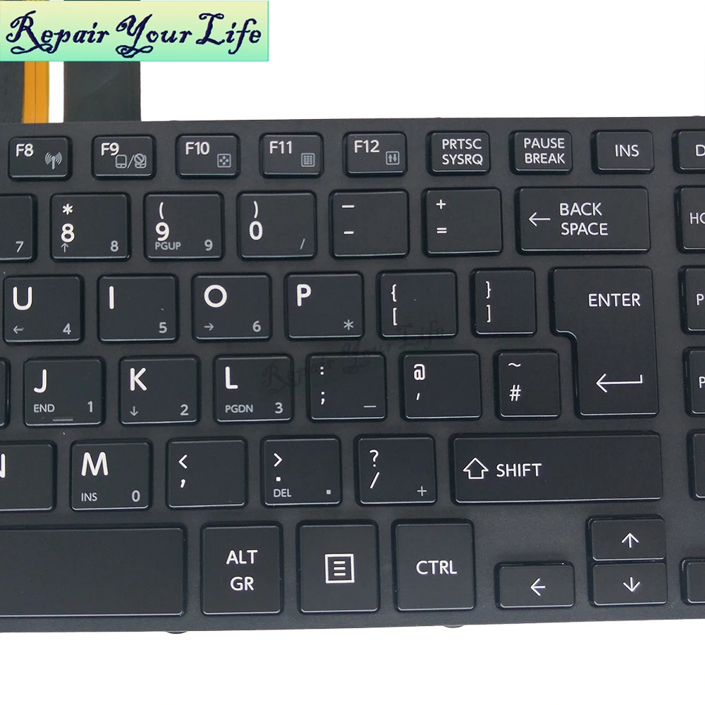 Teclado do Reino Unido para Toshiba Satellite Pro Layout Inglês Frame Apontando A40-c A40-c1443 A40-d-bto gb G83c000gu5en - Imagem 3