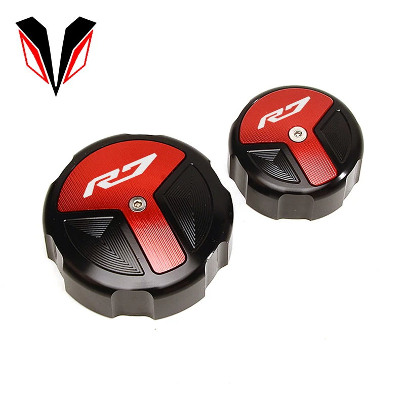 

Крышка для резервуара тормозной жидкости для мотоцикла CNC, алюминиевая крышка для масла для YAMAHA R7 YZF-R7 YZF R7 2022, аксессуары