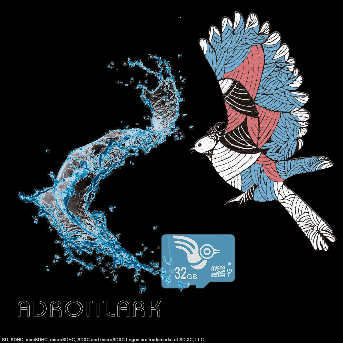 ADROITLARK 32 ГБ Micro SD карта 64 Гб класс 10 карта памяти 128 ГБ с sd-адаптером для камеры/планшета/смарт-часов/телефона