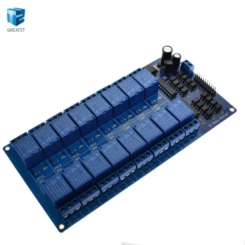 1 шт. 5 в 12 В 16 канальный релейный модуль для arduino ARM PIC AVR DSP электронный релейный ремень оптрон изоляция 16 дорога