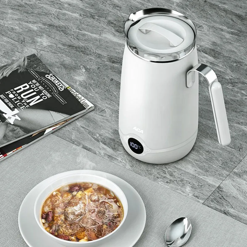 220V Portable Electric kettle Travel Mini Small Home Office Health Pot Multi-function Insulation Porridge Cooker 0.5L