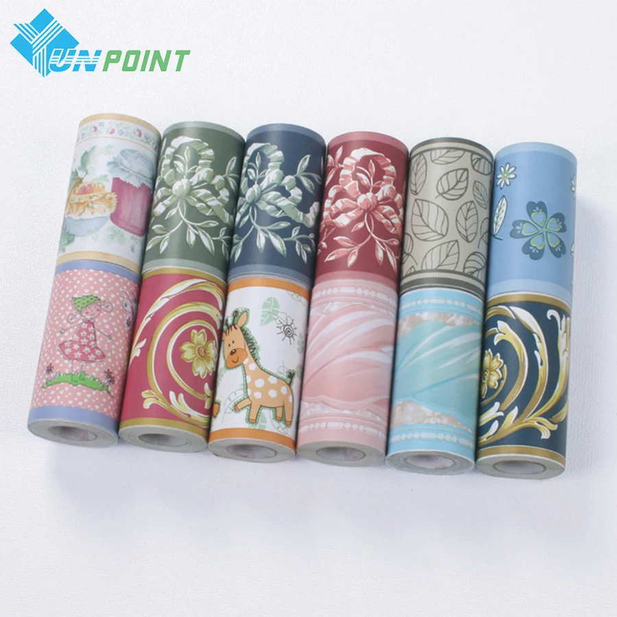 Baseboard Wall Stickers Bedroom Self-Adhesive Waterproof Wallpaper Child Room Kitchen Bathroom Corner Waist Line Decorative Film creative bathroom corner shelf kitchen bathroom rotating receiving rack washing table triangular finishing rack shelf organizer