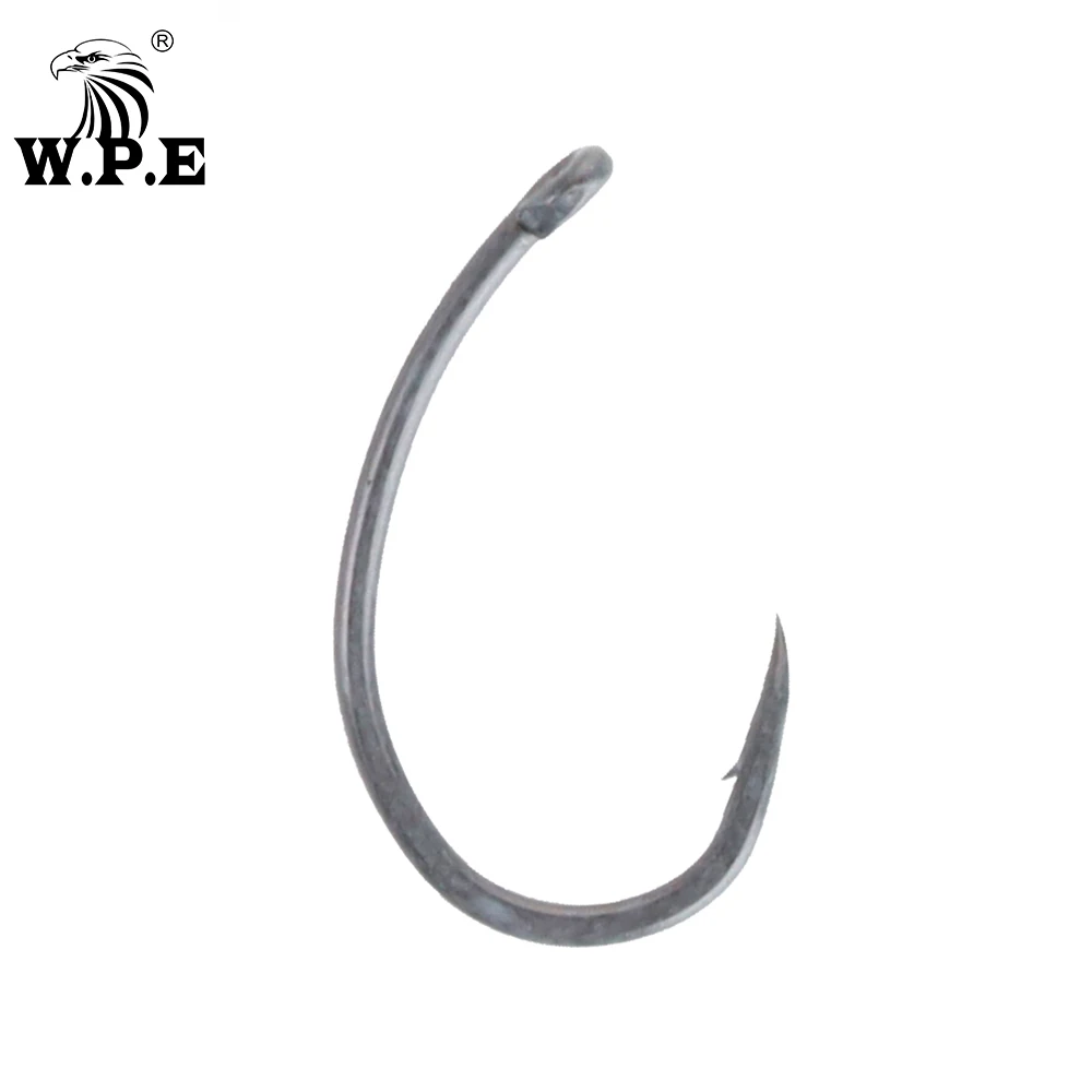 W.P.E Coated hook Fishing Hook Coating 3pack/lot Carp Fishing Hook 2#/4#/6#/8#/ Wide Gape with Micro Barbed Hook Fishing Tackle