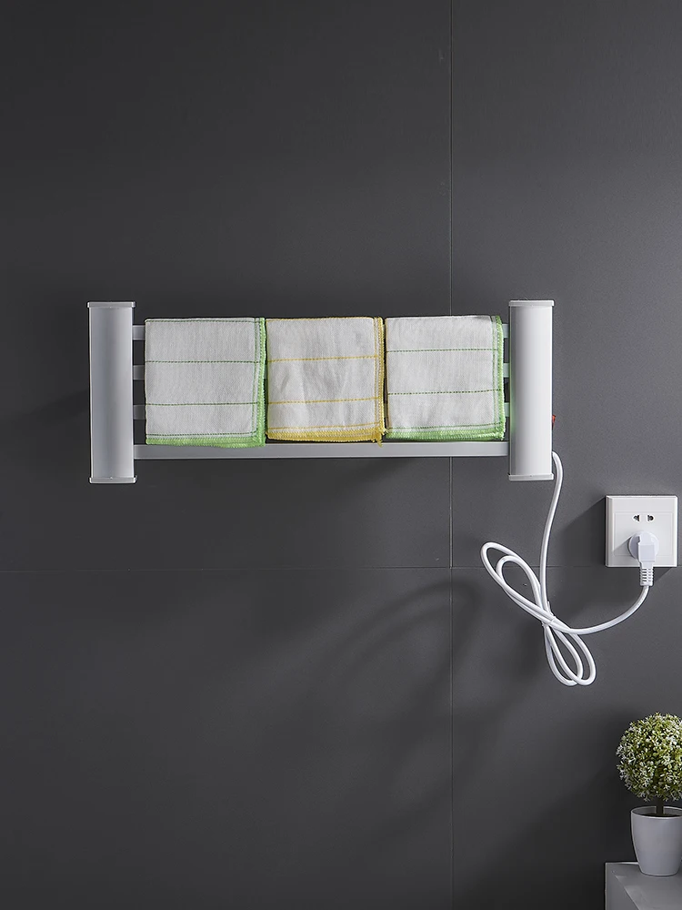  Electric Towel Rack Household Constant Temperature Towel Drying Rack Bathroom Kitchen Non-perforate - 4000016246693