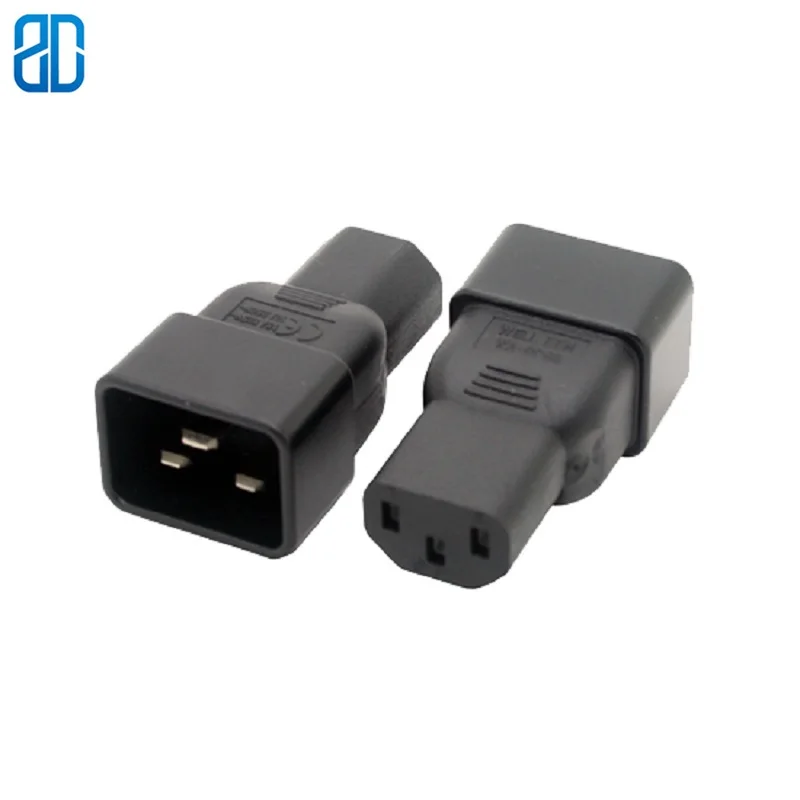 Адаптер питания переменного тока C13 C20 IEC320 в конвертер с прямым коннектором