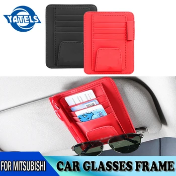 

NEW Car Glasses Clip Eye Box Sun Storage Supplies Credit Card/ID Holder For Mitsubishi ralliart Lancer 9 10 Asx Outlander L200