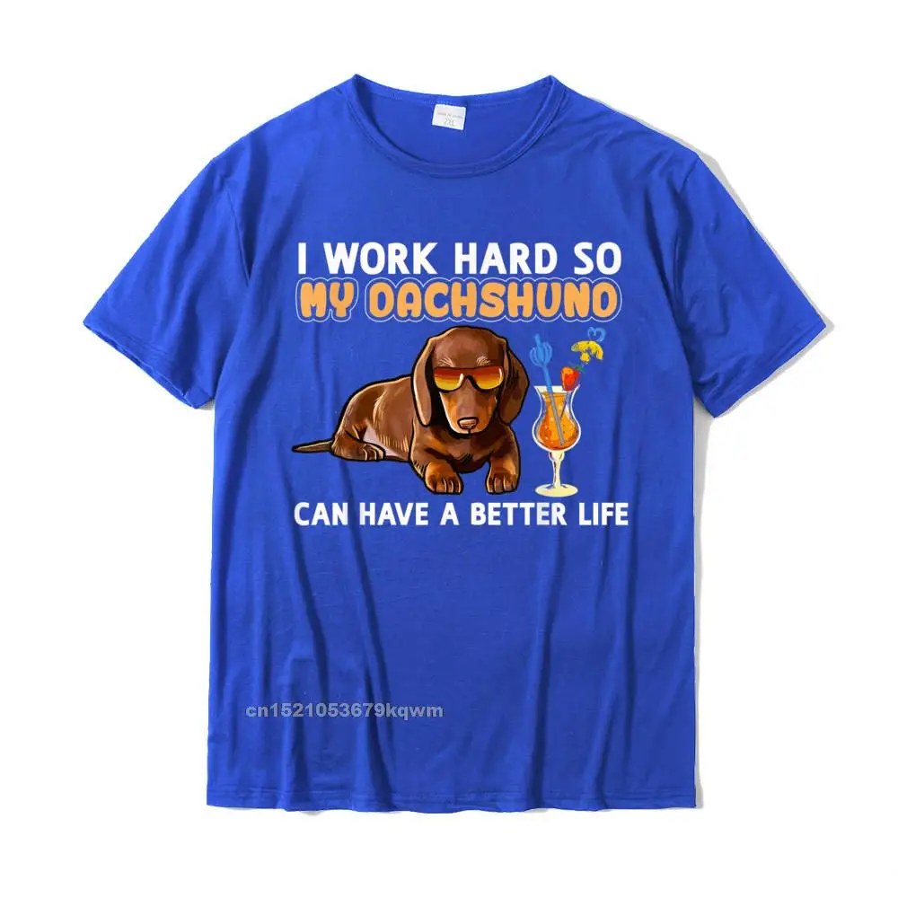 Casual Tops & Tees Special Short Sleeve Men T-shirts TpicOriginaltitle Classic Summer Tshirts O-Neck Top Quality Funny Dachshund Shirt Dachshund Lover Gifts__4674 blue