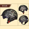 Retro Vintage Casco Moto Unisex Motorcycle Helmet Open Face Scooter Biker Motorbike Racing Riding Helmet With DOT Certification ► Photo 2/6