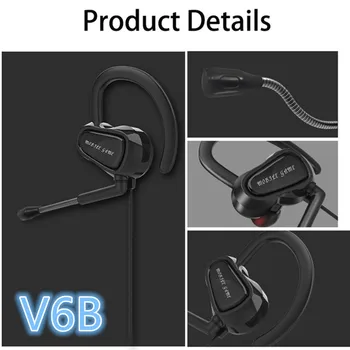 

Gaming Earphone For Pubg Controller V6B 3D Stereo earphones For Mobile pubg Gamer with Detachable HD Micaudífonos alta calidad
