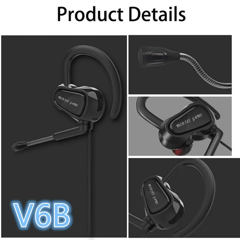earphones Music Earbuds Stereo Gaming Earphone for Phone with Microphone for iPhone 5s 6 plus Computer laptop game