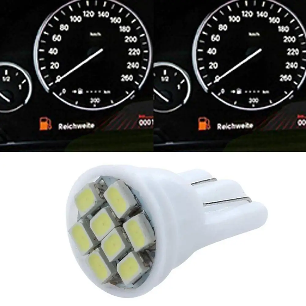 10 шт. T10 1206 8SMD клиновидная Светодиодная панель белый красный синий зеленый желтый