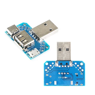 Оранжевый 5 шт. DIY USB 3,0 Мужской Разъем/Мини MICRO USB к DIP адаптер 2,54 мм 5pin гнездовой разъем b Тип USB2.0 Женский PCB конвертер - Цвет: Оранжевый
