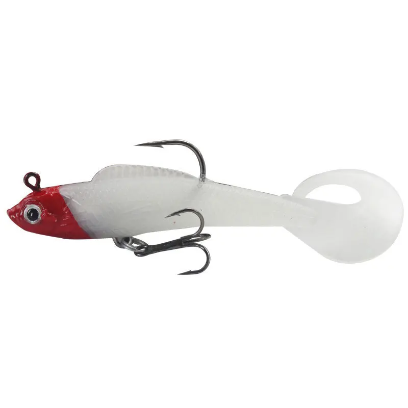 1 Pcs Lead Head Silicone Soft Lure Fishing Jig Wobbler Swimbait 9.5cm 9.5g Isca Artificial Bait Carp Bass Fish Pesca Tackle