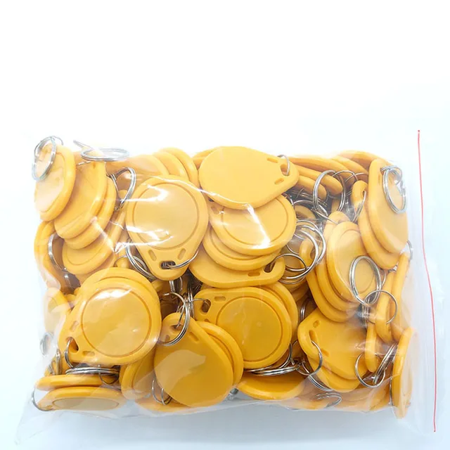 100pcs UID RFID Tag keyfob for 13.56MHz Writable Block 0 HF ISO14443A Used to Copy Cards 5