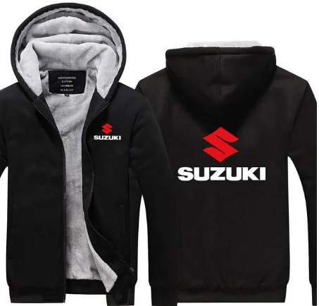 Зимний флисовый теплый мужской свитер для Suzuki, зимний утепленный джемпер, пальто с длинным рукавом, hoodies-1 h