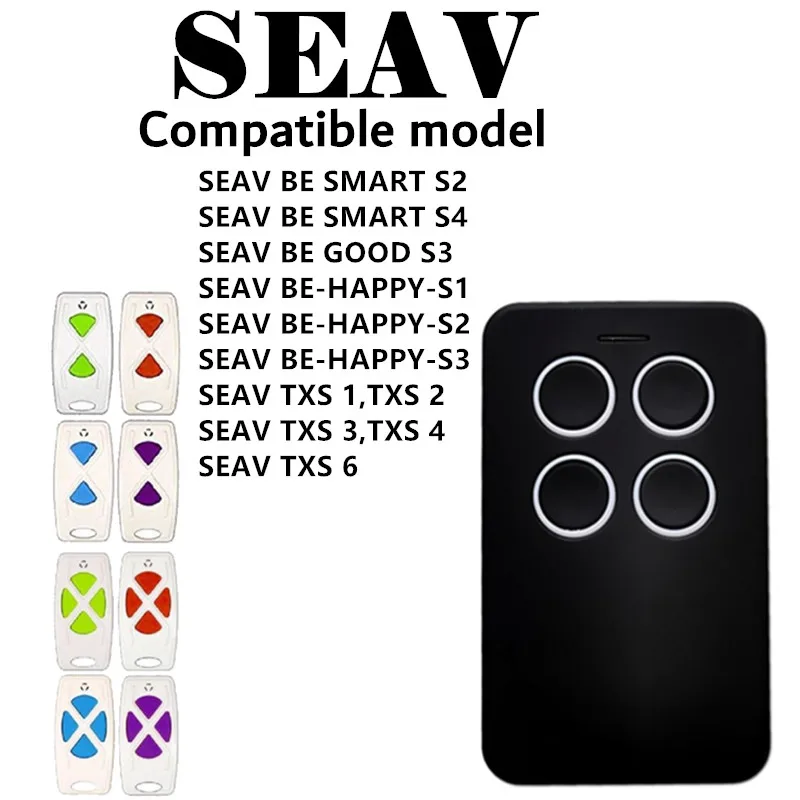 

SEAV BE HAPPY S1 S2 S3 Garage Door Gate 433.92MHz Remote Control key Duplicator 3 channel SEAV BE SMART fixed code command