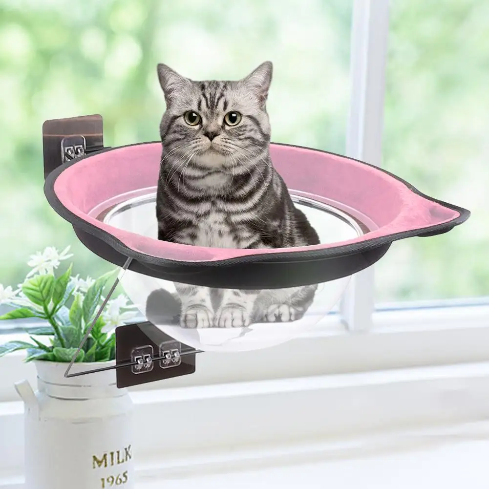Cute Pet Hanging Beds Bearing 20KG Cat Sunny Seat Window Mount Pet Cat Hammock Comfortable Cat Pet Bed Shelf Seat Beds