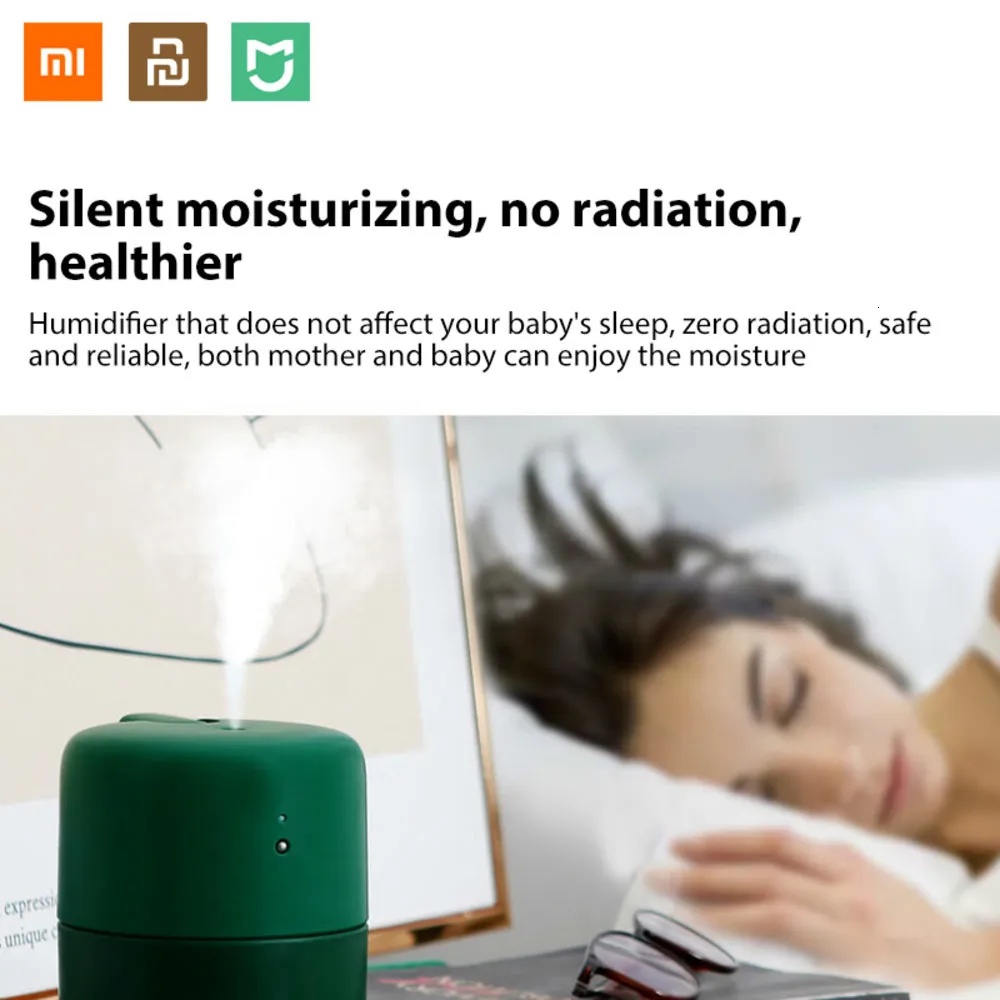 Портативный увлажнитель воздуха Xiaomi Usb 420 мл, очистка сенсорного управления, тихий воздух для кондиционированных помещений, настольный офисный карман