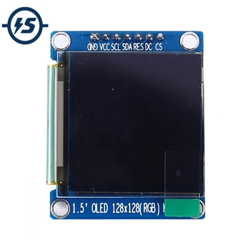 

SPI RGB OLED Display Screen Module 65K SSD1351 Driver 128*128 3.3V Power 1.5inch 128x128