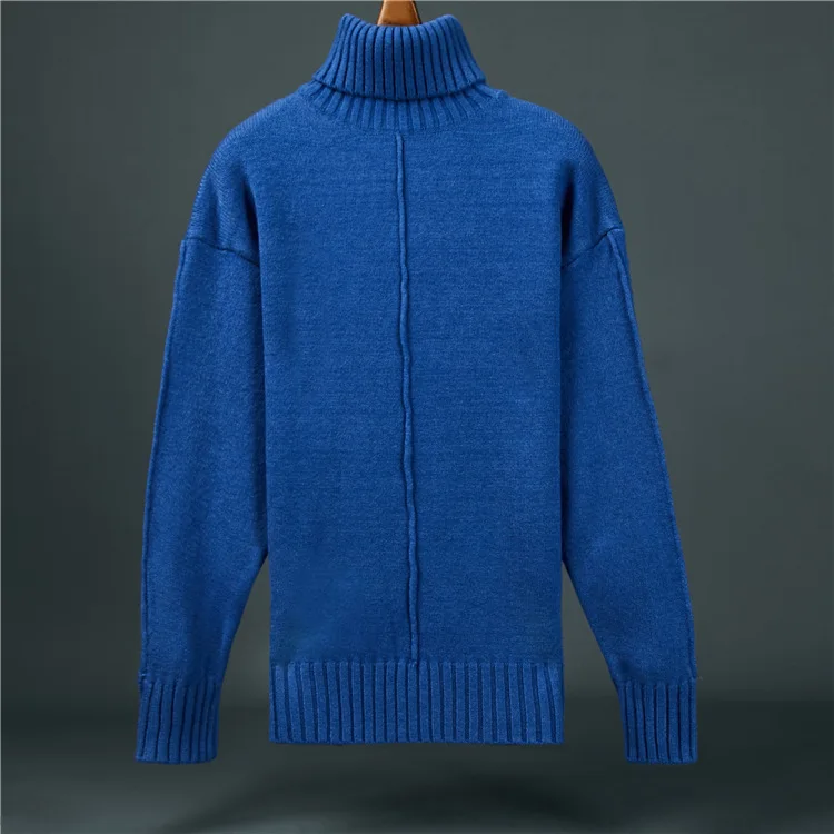 dark blue Y2297-G1345 Новинка весна осень зима чистый цвет мужской модный тонкий красивый свитер дешево - Цвет: dark blue