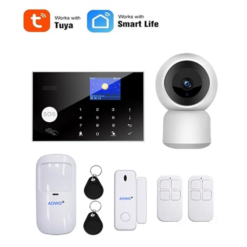 Hot Product  4G WiFi Home Security Alarm System For New Zealand Australia with Smart Tuya APP IP Camera Baby Car