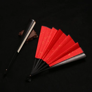 

Chinese Silk Cloth Antiquity Folding Fan DIY Plain Color Hand Fan Decoration Craft For Women Clothing Dance Vintage Home Decor