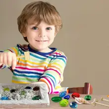 

Manual Activities Kids DIY Toy Crystal Excavation Kids Mining Treasure Games Toys DEucational Handicrafts Archeology Gem Ex V1Q8