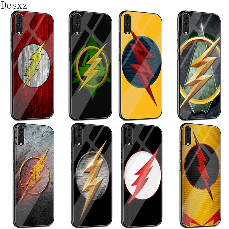 Чехол для huawei P30 P20 P Smart P10 Y6 7A Y9 Honor 8X9 10 mate 20 Pro Lite Super Hero The Flash DC Comics с логотипом |