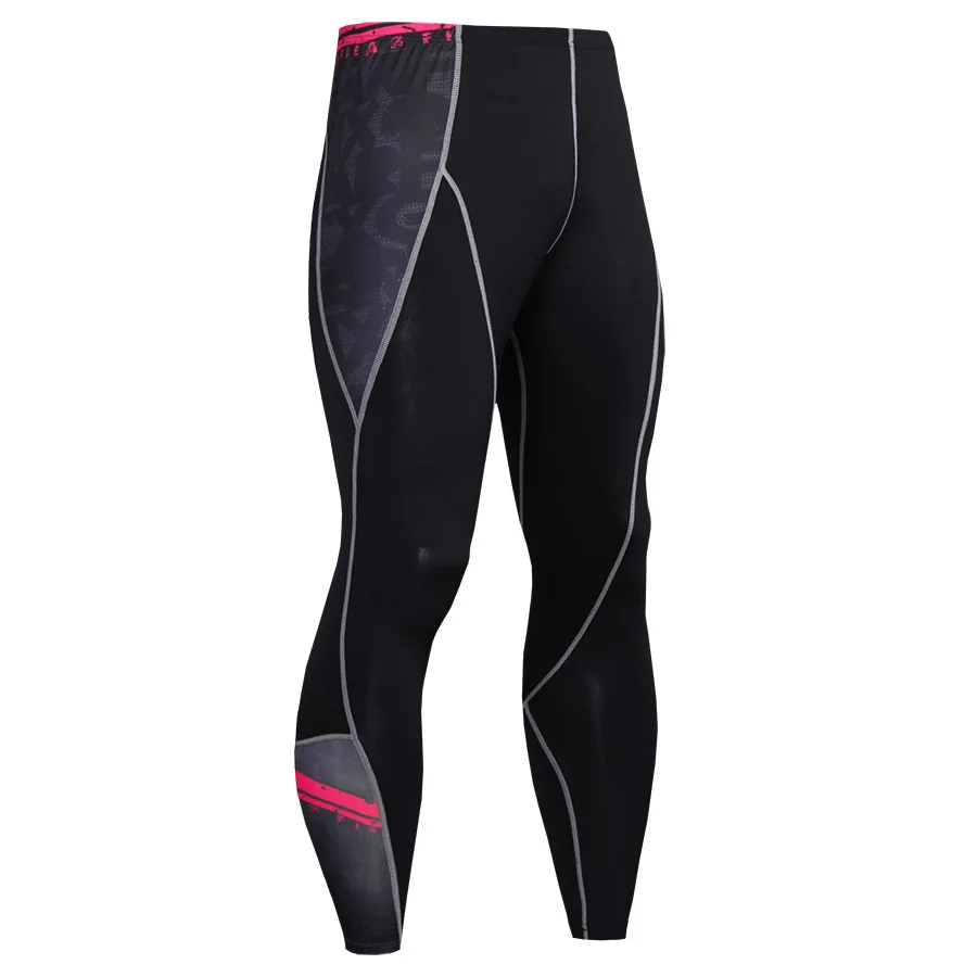 Комплект для бега, компрессионные колготки для мужчин, тренировки, фитнеса, тренировок, рубашки с длинными рукавами, спортивный костюм, Рашгард, комплект 3XL - Цвет: 2-pants